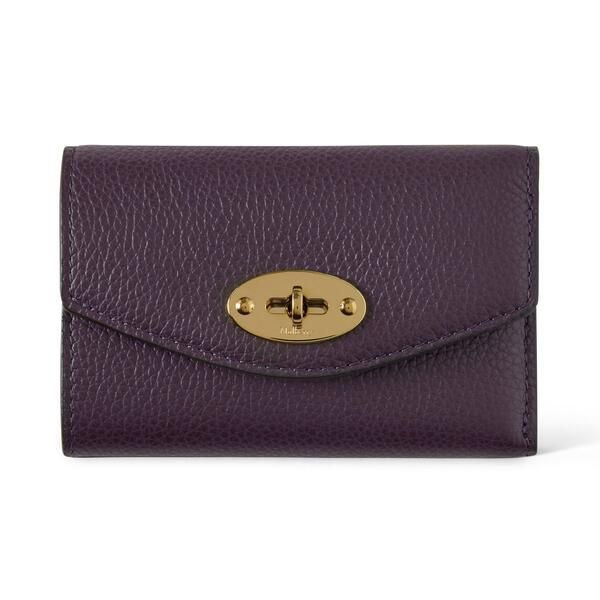 マルベリー レディース アクセサリー 財布 Mulberry Folded MultiCard Wallet Deep Aubergine オーバージーン