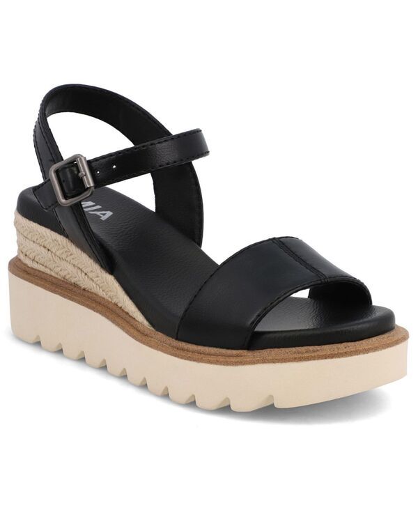 ミア レディース シューズ サンダル プラットフォーム MIA Womens Ophidia Platform Wedge Sandals Black ブラック