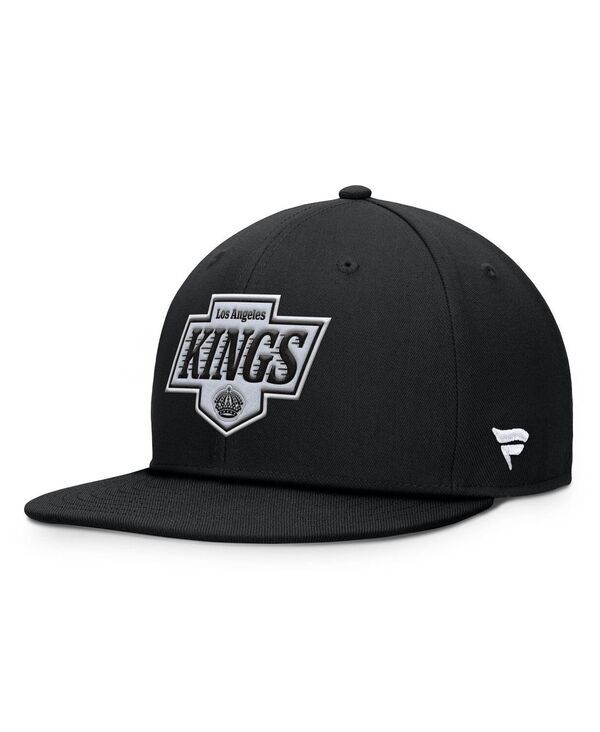 ファナティクス メンズ アクセサリー 帽子 ロゴ Fanatics Mens Black Los Angeles Kings Primary Logo Snapback Hat Black ブラック