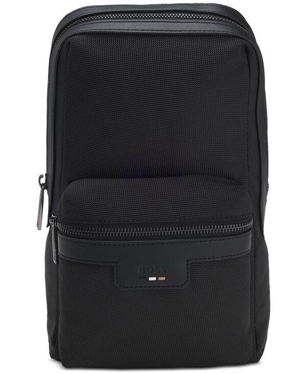 ヒューゴボス メンズ バッグ Hugo Boss Mens Ray Mono Strap Sling Bag Black ブラック