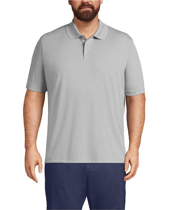 ランズエンド メンズ トップス ポロシャツ トール Lands End Big Tall School Uniform Short Sleeve Solid Active Polo Shirt Har