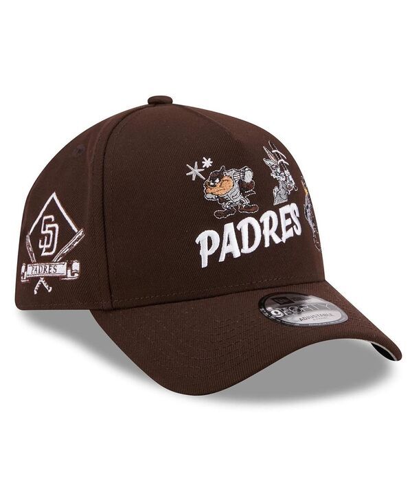 ニューエラ メンズ アクセサリー 帽子 New Era Mens Brown San Diego Padres Looney Tunes AFrame 9FORTY Adjustable Hat Br