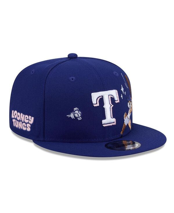 ニューエラ メンズ アクセサリー 帽子 New Era Mens Royal Texas Rangers Looney Tunes Lola Bunny 9FIFTY Snapback Hat Dar
