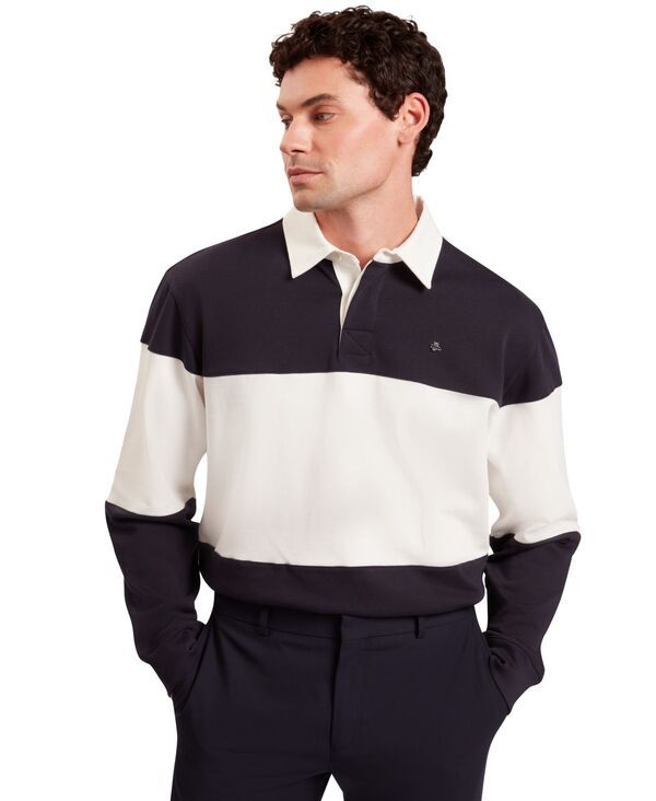 テッドベーカー メンズ トップス ポロシャツ Ted Baker Mens Collared RegularFit Stripe Polo Shirt Navy ネイビー