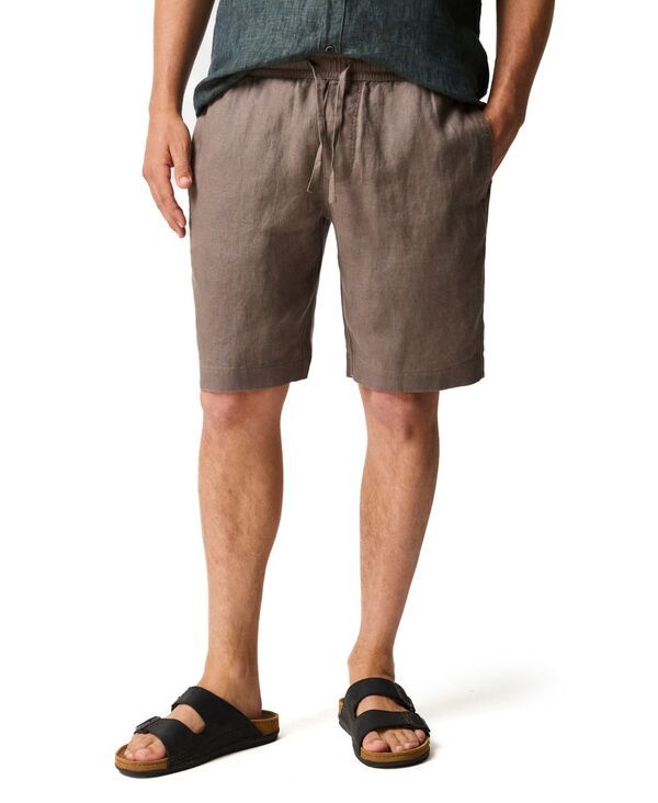 ロッドアンドグン メンズ ボトムス ハーフパンツ・ショーツ ショートパンツ リネン Rodd Gunn Mens Linen 9 Resort Shorts Driftwood