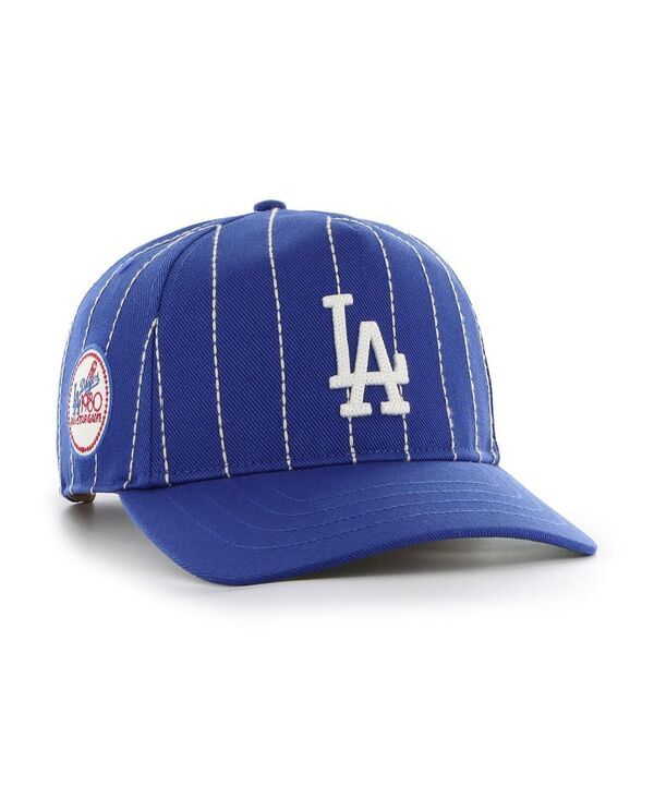 47 ブランド メンズ アクセサリー 帽子 47 Brand Mens x Rawlings Royalos Angeles Dodgers Pinstripe Hitch Adjustable Ha