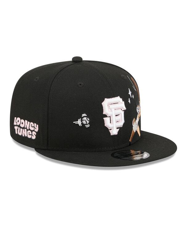 New Era Mens Accessory Hat New Era Mens Black San Francisco Giants Looney Tunes Lola Bunny 9FIFTY Snapback