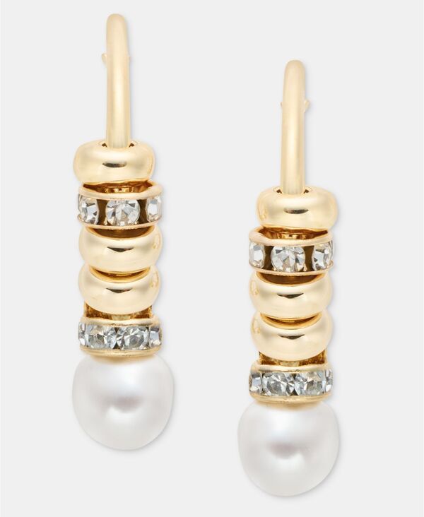 ローナリリー レディース アクセサリー ピアス・イヤリング lonna lilly Pav Bead Imitation Pearl Hoop Earrings White ホワイト
