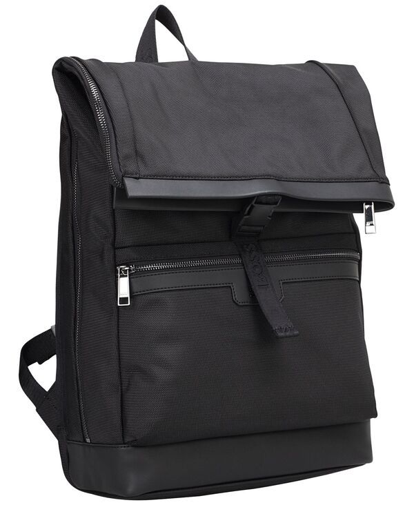 ヒューゴボス メンズ バッグ バックパック・リュックサック Hugo Boss Mens FlapTop Backpack Black ブラック