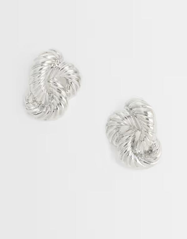 トップショップ レディース アクセサリー ピアス・イヤリング アシンメトリー Topshop Dean asymmetric hoop earring SILVER シルバー 6,920円