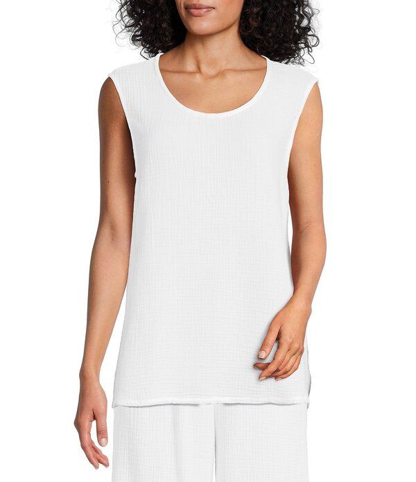 ブライン ウォーカー レディース トップス シャツ ノースリーブ コットン Bryn Walker Huxley Cotton Gauze Scoop Neck Sleeveless Tank Whi 25,418円