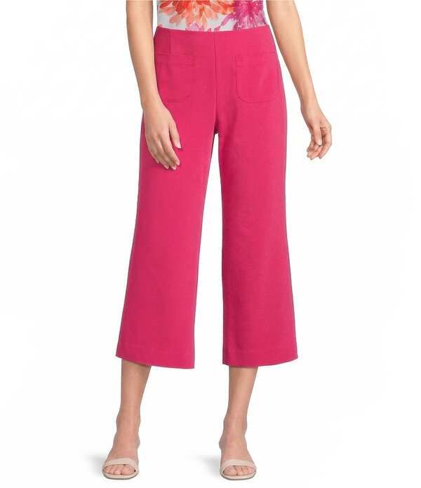 インベストメンツ レディース ボトムス カジュアルパンツ ワイドレッグ Investments the PARK AVE fit Elite Stretch Wide Leg Cropants Mag
