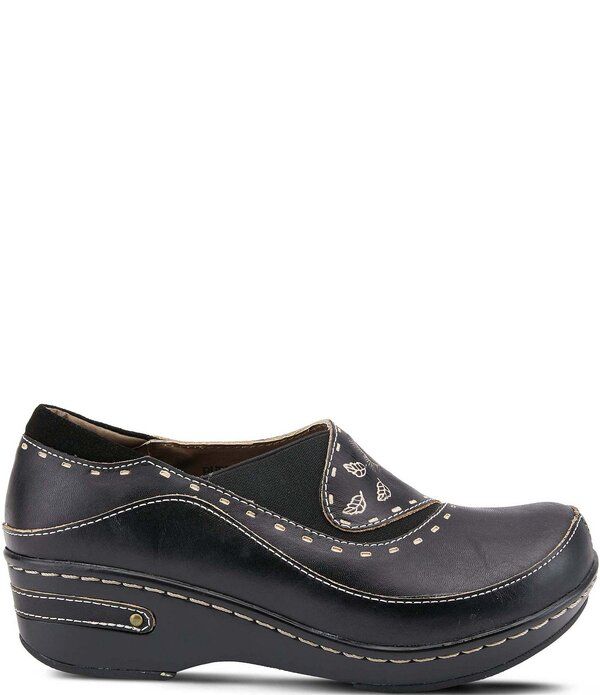 ラリティステ レディース シューズ サンダル レザー LARTISTE Burbank Leather Clogs Black ブラック