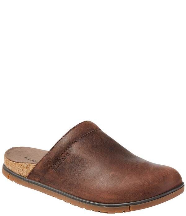 エルエルビーン レディース シューズ サンダル レザー LLBean Go Anywhere Leather Clogs Brown ブラウン