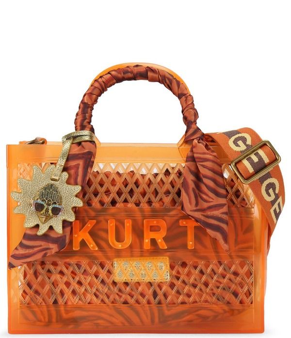 カートジェイガーロンドン レディース バッグ Kurt Geiger London Jelly Removeable Pouch Small Tote Bag Orange オレンジ