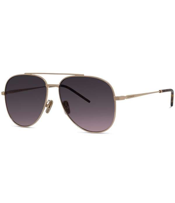 ジバンシー レディース アクセサリー サングラス・アイウェア Givenchy Unisex City 58mm Aviator Sunglasseshiny GoldBrown to PinkDar