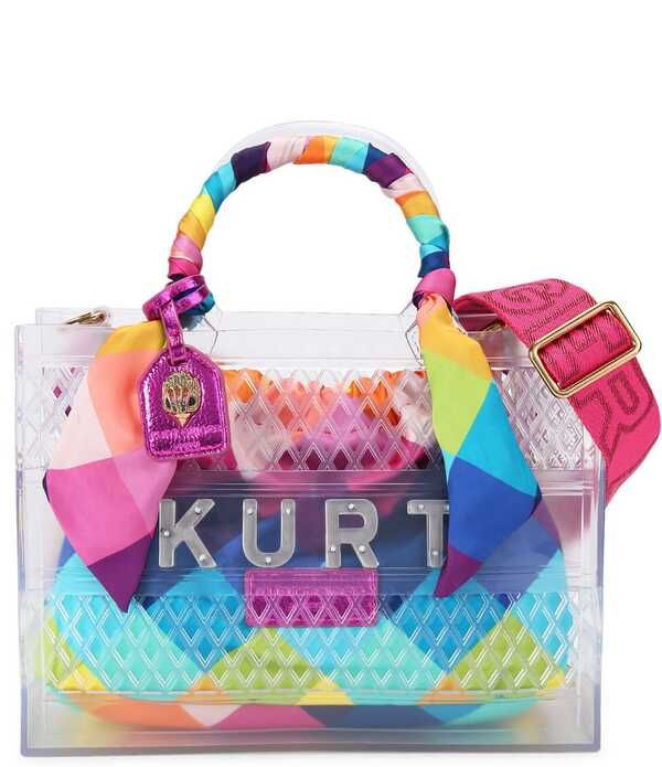 カートジェイガーロンドン レディース バッグ Kurt Geiger London Jelly Removeable Pouch Small Tote Bag Clear Multi マルチカラー