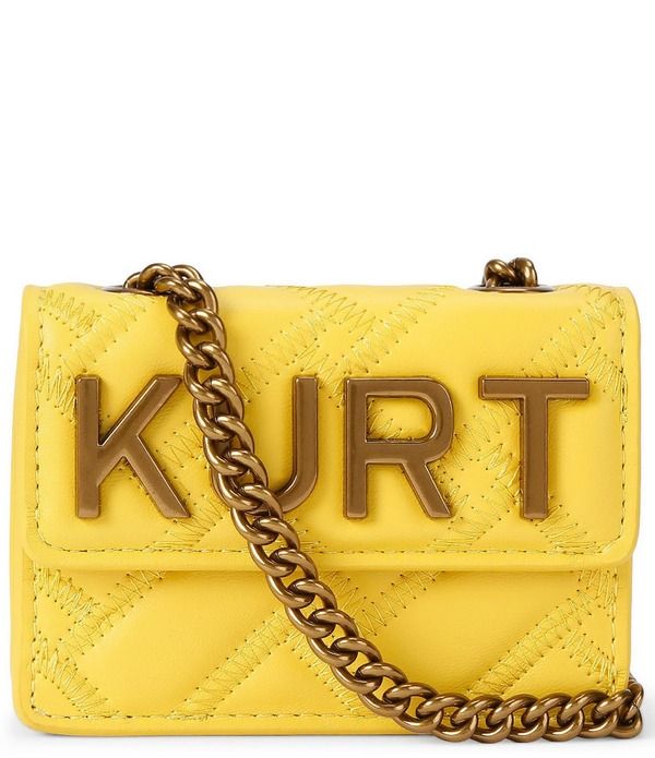 カートジェイガーロンドン レディース バッグ Kurt Geiger London Micro Kensington Kurt Crossbody Bag Yellow イエロー