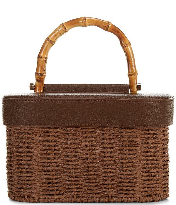 アンナアヴァ レディース バッグ Anna Ava Odette Straw Train Case Brown ブラウン 26,850円