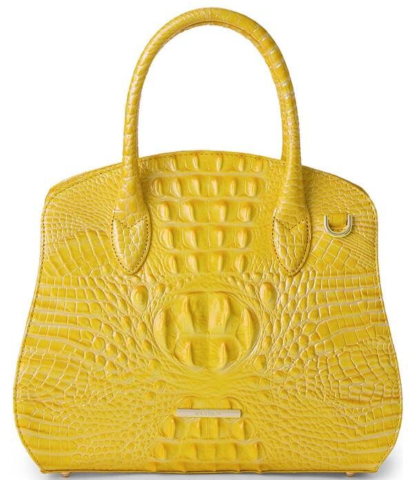 ブランミン レディース バッグ BRAHMIN Melbourne Collection Rosetta Pecan Satchel Bag Vivid Yellow イエロー