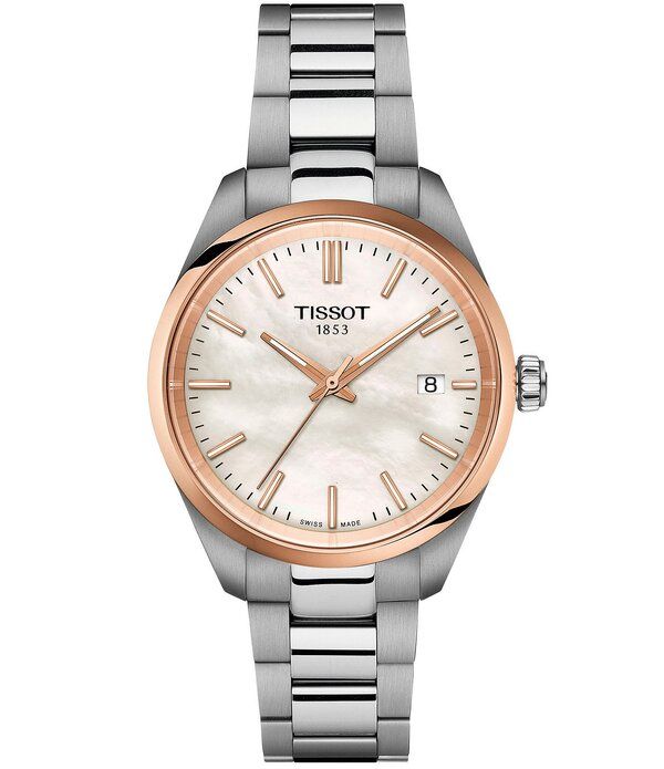 ティソット レディース アクセサリー 腕時計 Tシャツ Womens Tissot Pr 100 Quartz Analog Stainlessteel Bracelet Watch Gunmetal 68,640円