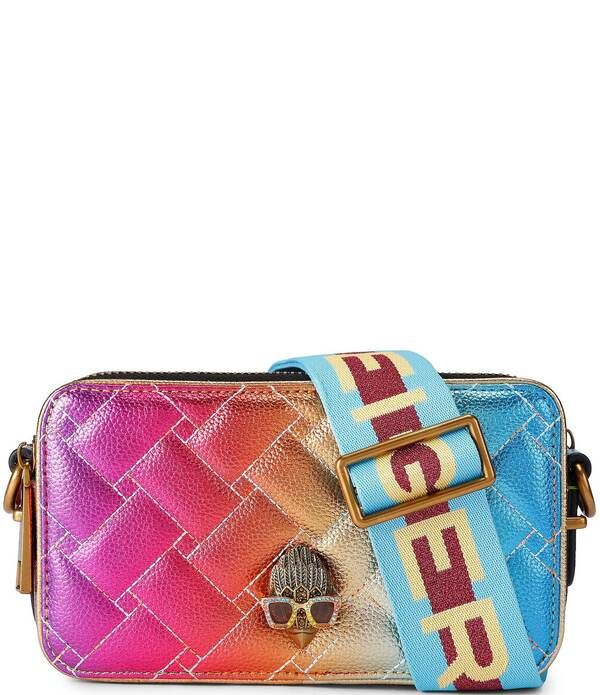 カートジェイガーロンドン レディース バッグ Kurt Geiger London Double Zip Kensington Camera Crossbody Bag Multi Metallic