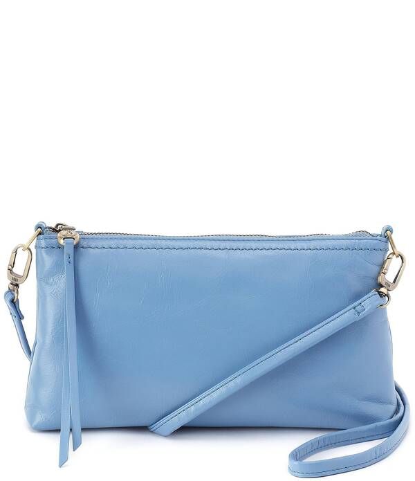 ホボ レディース バッグ レザー HOBO Darcy Leather Crossbody Bag Fadedenim デニム