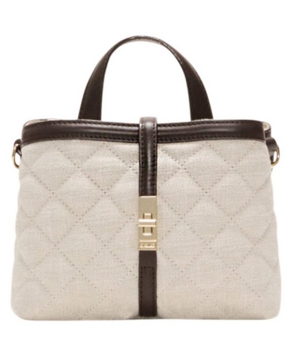 エムジーウォレス レディース バッグ ミニ リネン MZ Wallace Mini Linen Astor Turnlock Top Handle Crossbody Bag Sandy Linen