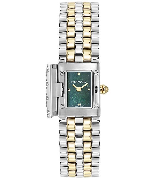サルヴァトーレ フェラガモ レディース アクセサリー 腕時計 Tシャツ Salvatore Ferragamo Womensecret Quartz Analog Two Tone Stainless