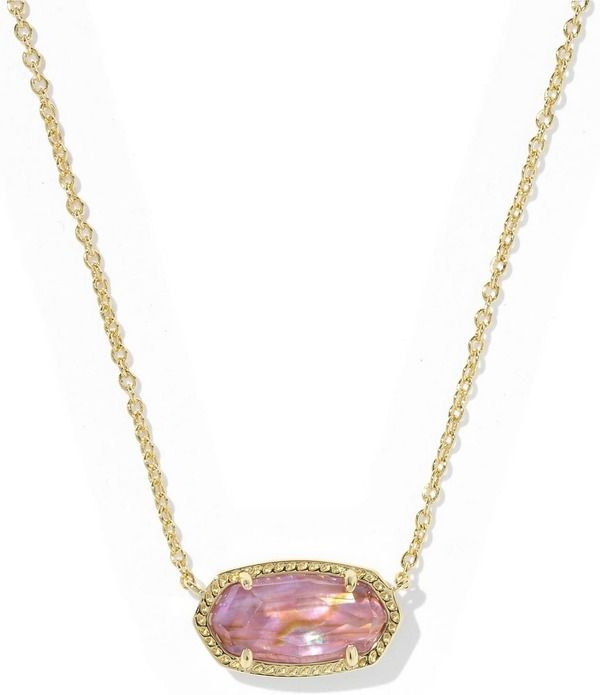 ケンドラスコット レディース アクセサリー ネックレス・チョーカー レース Kendra Scott Elisa Short Pendant Necklace Gold Light Mauve Ill 17,136円