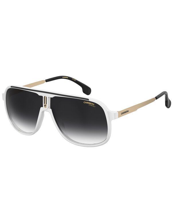 カレーナ レディース アクセサリー サングラス・アイウェア Carrera Mens CA1007 62mm Square Sunglasses White BlackDark Grey ホワイト
