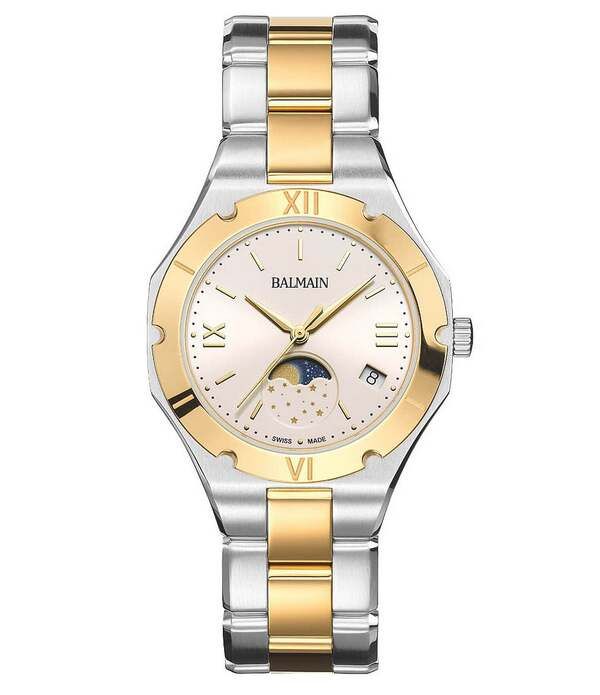 バルマン レディース アクセサリー 腕時計 Tシャツ Balmain Paris Womens Quartz Analog Stainlessteel Round Bracelet Watch Sil