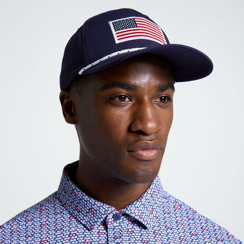 ウォルターヘーゲン メンズ アクセサリー 帽子 キャップ Walter Hagen Mens Americana Novelty Cap Navy ネイビー 8,745円