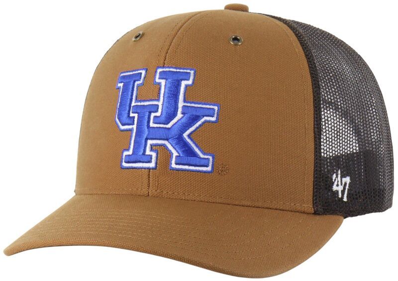 カーハート レディース アクセサリー 帽子 Carhartt x 47 Carhartt x 47 Adult Kentucky Wildcats Brown Adjustable Trucker H