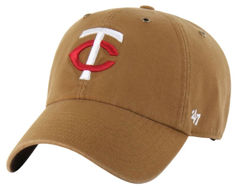 カーハート レディース アクセサリー 帽子 Carhartt x 47 Carhartt x 47 Adult Minnesota Twins Brown Clean Up Adjustable Ha 11,920円