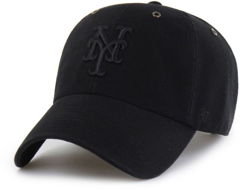 カーハート メンズ アクセサリー 帽子 Carhartt x 47 Carhartt x 47 Adult New York Mets Black Clean Up Adjustable Hat No