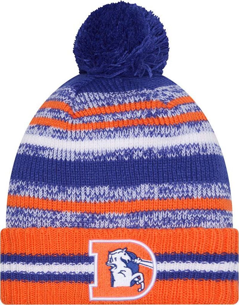 ニューエラ メンズ アクセサリー 帽子 ニット New Eradult Denver Broncos Medium Blue Cheer Knit Hat NoColor ブルー