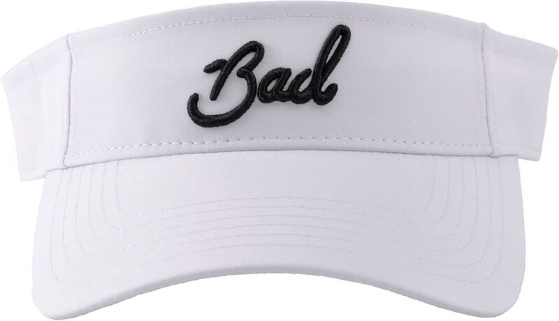 バッドバーディー レディース アクセサリー 帽子 Bad Birdie Womens Bad Golf Visor Brilliant White ホワイト