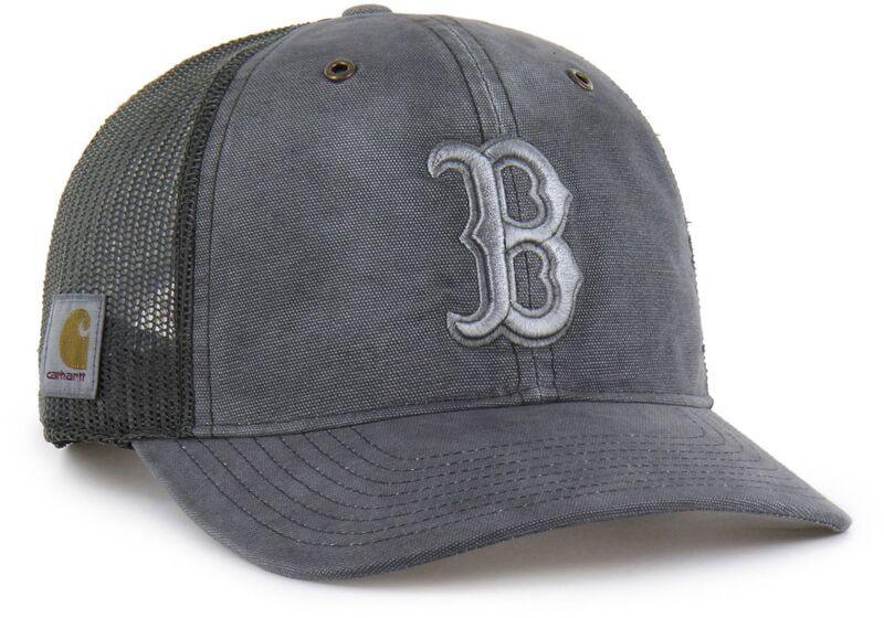 カーハート メンズ アクセサリー 帽子 Carhartt x 47 Carhartt x 47 Adult Boston Red Sox Charcoal Dyed Trucker Adjustabl 12,565円