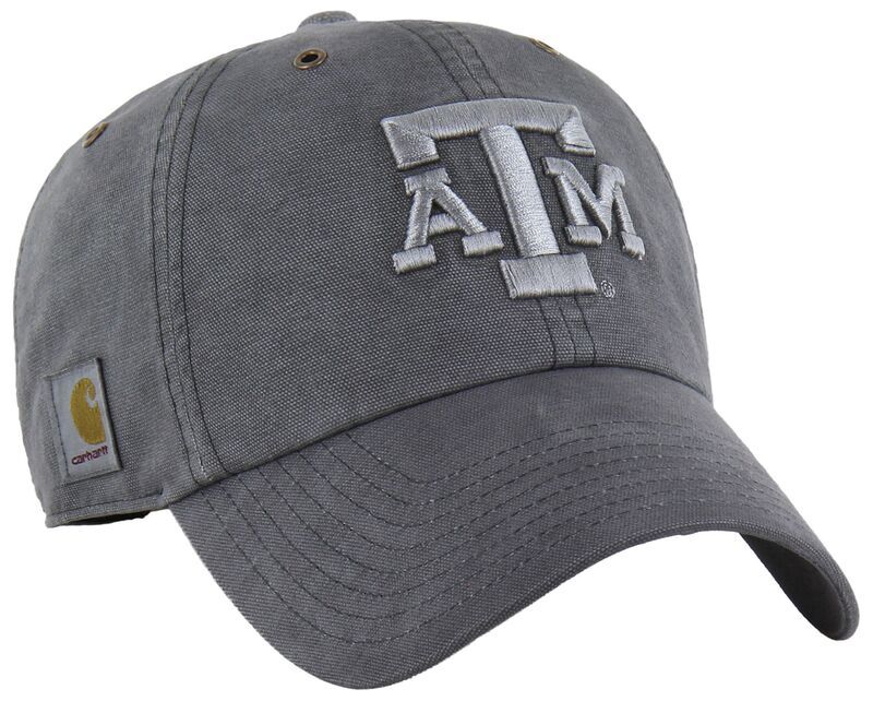 カーハート レディース アクセサリー 帽子 Carhartt x 47 Carhartt x 47 Adultexas AM Aggies Charcoal Dyed Clean Up Adjusta