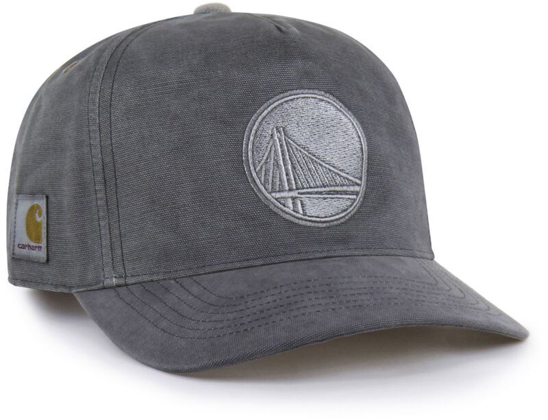 カーハート レディース アクセサリー 帽子 Carhartt x 47 Carhartt x 47 Adult Golden State Warriors Black Dyed Hitch Adjus