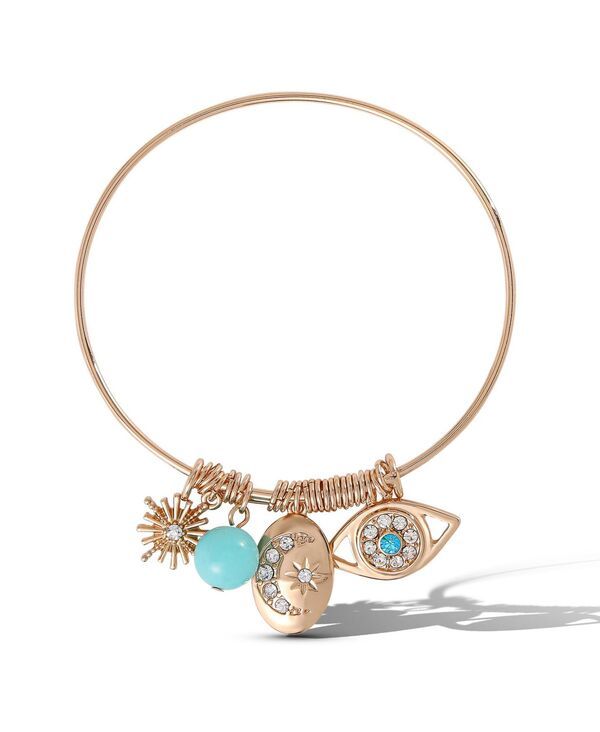 ジェシカシンプソン レディース アクセサリー ブレスレット・バングル・アンクレット レース Jessica Simpson Turquoisevil Eye Collar Necklace Gold