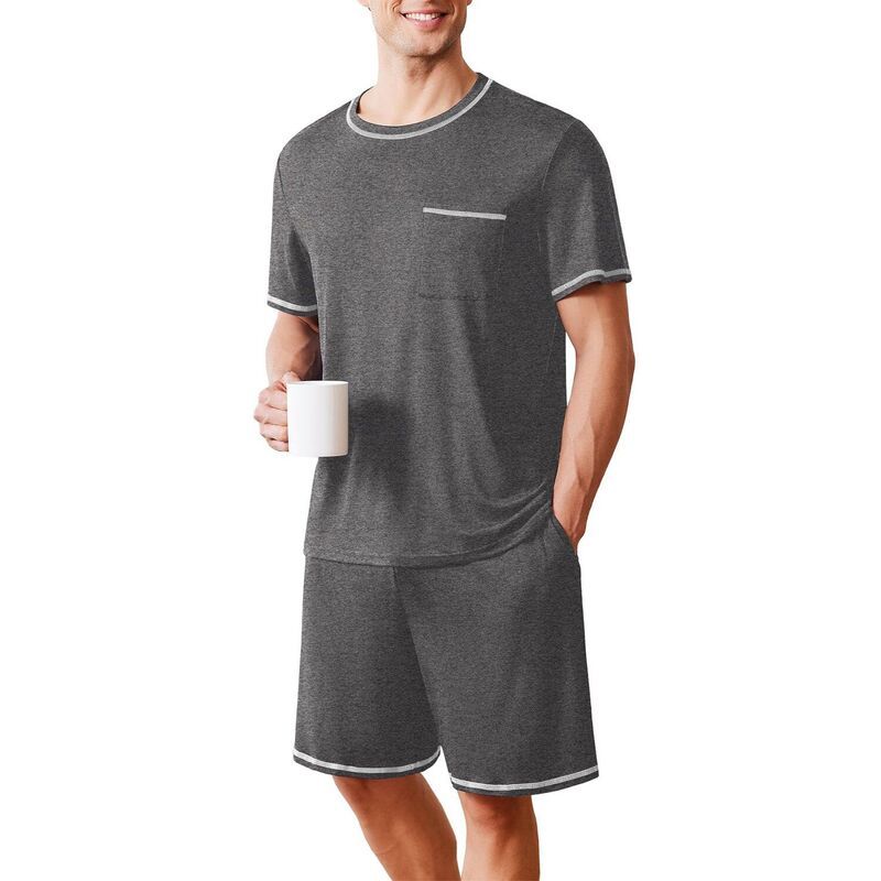 エコアー レディース アンダーウェア ナイトウェア ショートパンツ Ekouaer Mens Pajamaset Soft Sleepwear lightweight 2 Piece Shortset 8,840円