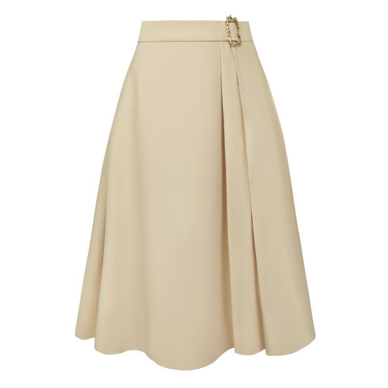 インスパイア シック レディース ボトムスカート A ライン ハイウエスト プリーツ INSPIRE CHIC Womens ALine Skirt High Waist Pleated Front 9,865円
