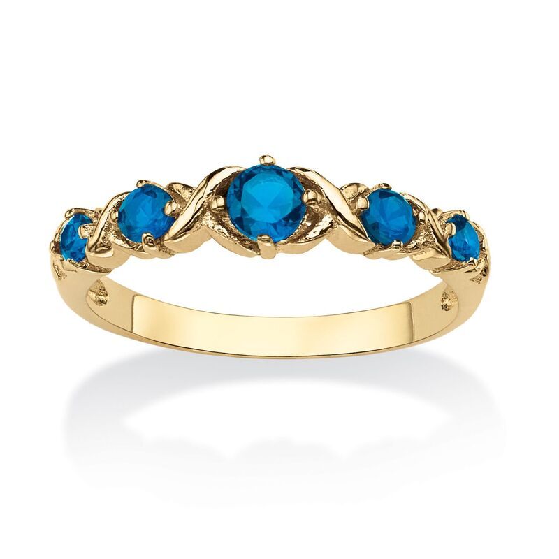 パームビーチジュエリー レディース アクセサリー リング PalmBeach Jewelry Goldplated Simulated Birthstone X O Ring Sizes 510 Se