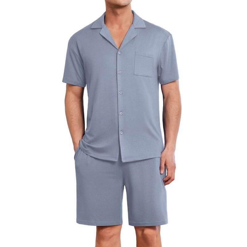 エコアー レディース アンダーウェア ナイトウェア ショートパンツ ダウン Ekouaer Mens Pajama Set Short Sleeve Sleepwear ButtonDown Soft