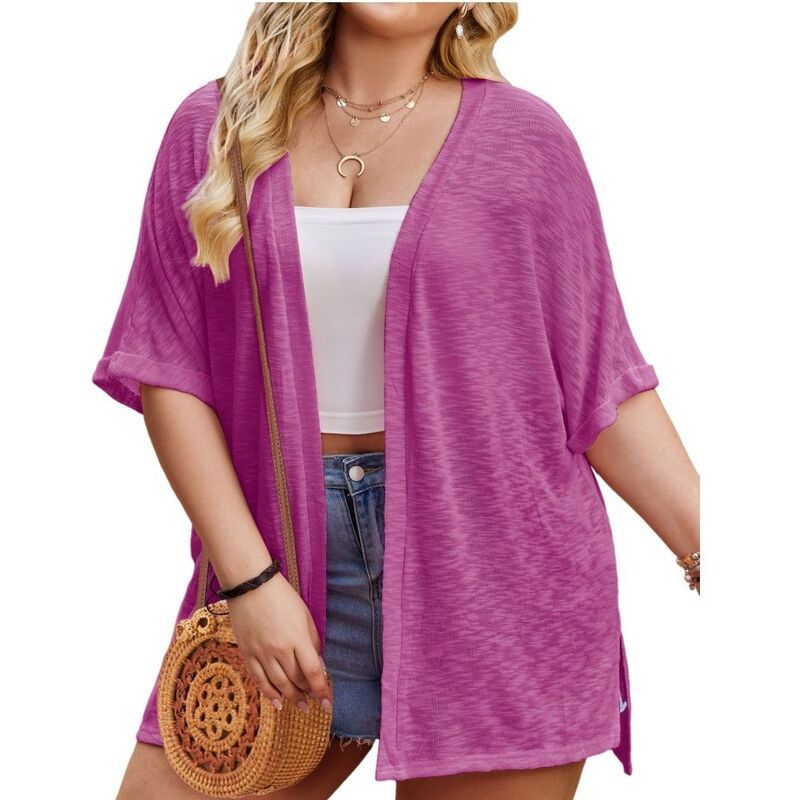 ボディサイズ レディース アウター ニット・セーター プラスサイズ カーディガン BODDYSIZE Womens Casual Plusize Lightweight Open Front Card 9,735円