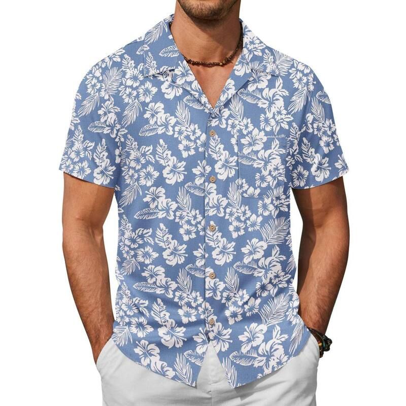 クーファンディ レディース トップス Tシャツ トール コットン リネン COOFANDY Men Beach Linen Shirts Boho Hippie Shirtsummer Cotton