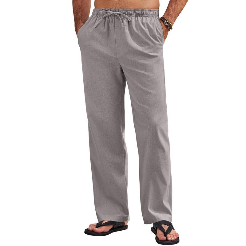 クーファンディ レディース ボトムス カジュアルパンツ リネン COOFANDY Mens Linen Pants Casualoose Fit Beach Yoga Pants Lightweigh