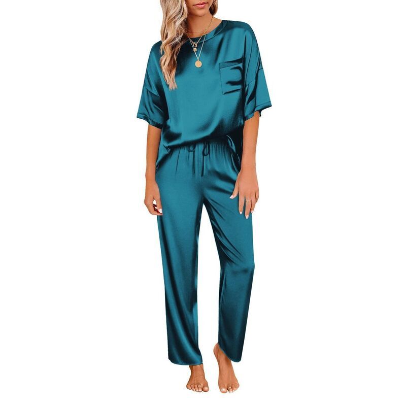 エコアー レディース アンダーウェア ナイトウェア Ekouaer Womens Pajamasetwo Piece Pj Setsleepwear Loungewear Short Sleeve P 9,436円
